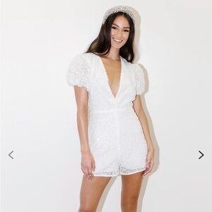 By Watters Fizz Sequin Romper